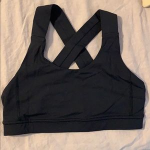 Black Cross Back Lululemon Sports Bra